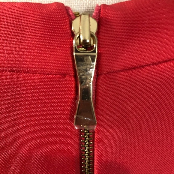 Kate Spade Red Dress Size 4 Beaded Neckline - Picture 8 of 16